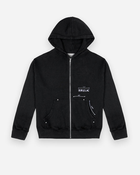 Hardware Zip-Up Hoodie